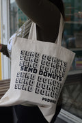 Natural Send Donuts Tote