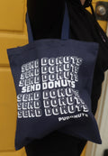 Navy Send Donuts Tote
