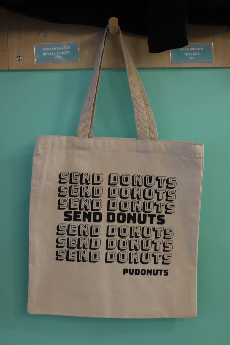 Natural Send Donuts Tote
