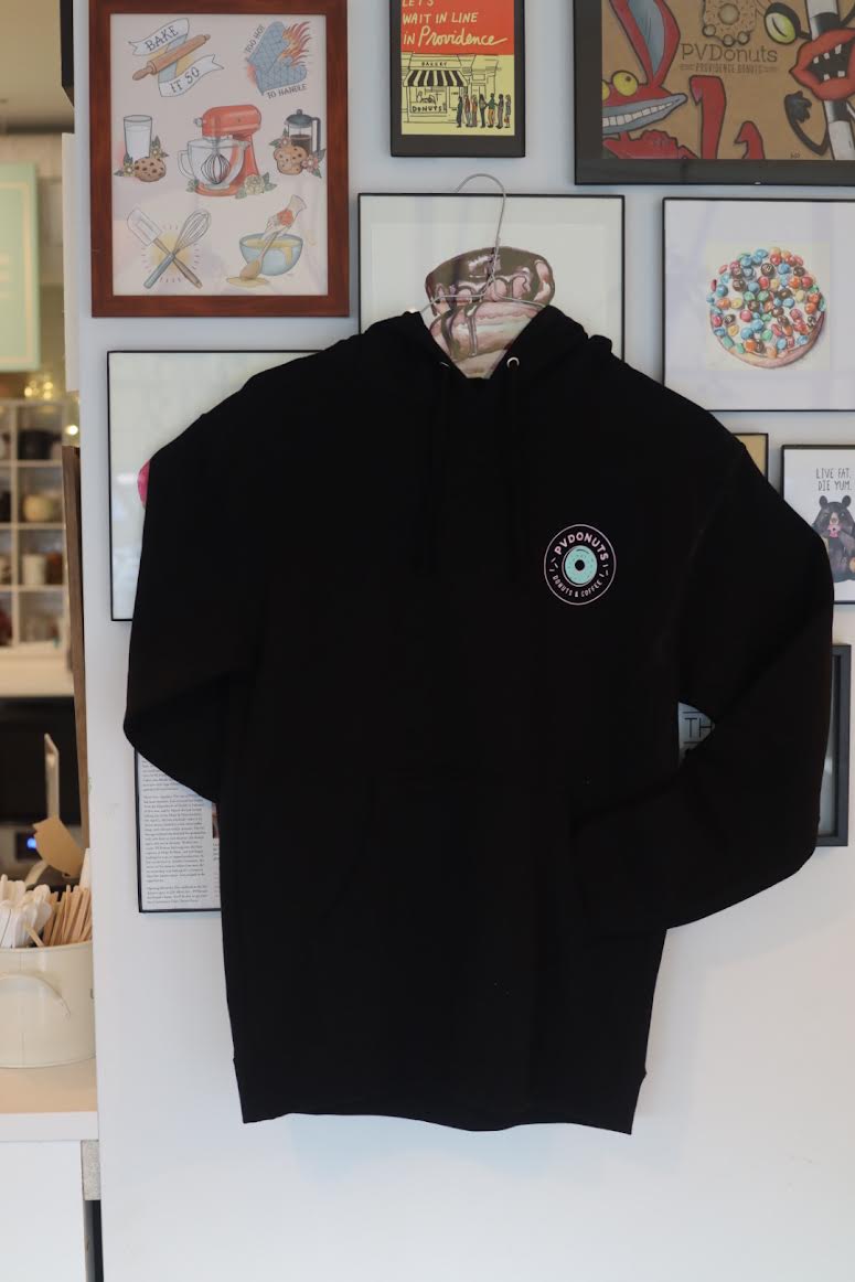 PV Donuts Logo Unisex Black Sweatshirt